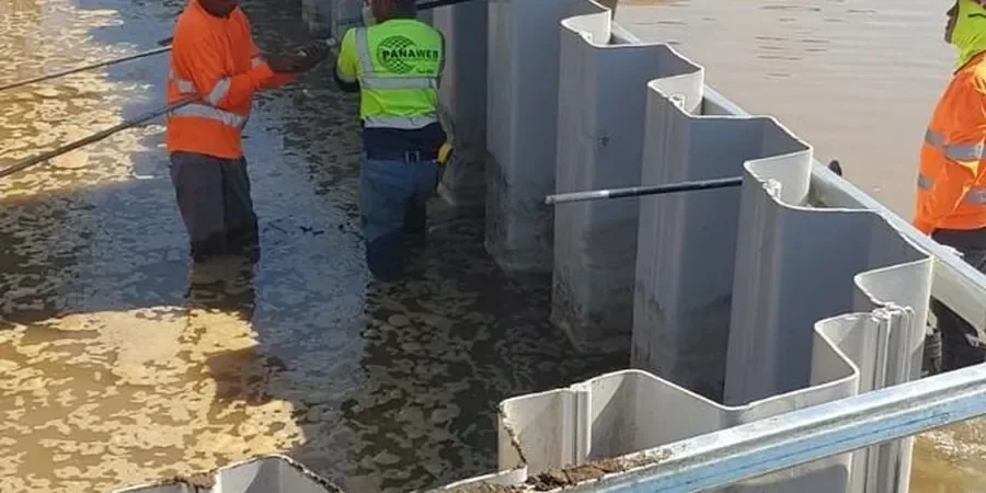 Illustrative image of Sheet pile wall design in Charlotte